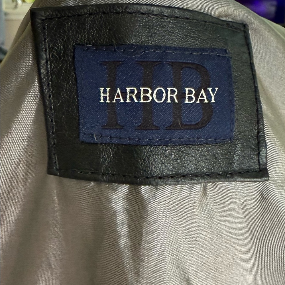 🖤 Harbor Bay 100% Genuine Black Leather Men's Jacket 2XLT - Picture 6 of 16